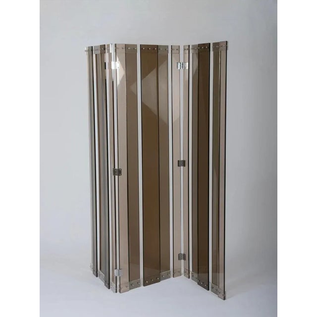 Plastic Acrylic Glass Screen attributed to Philippe Jean, France, 1970s For Sale - Image 7 of 14