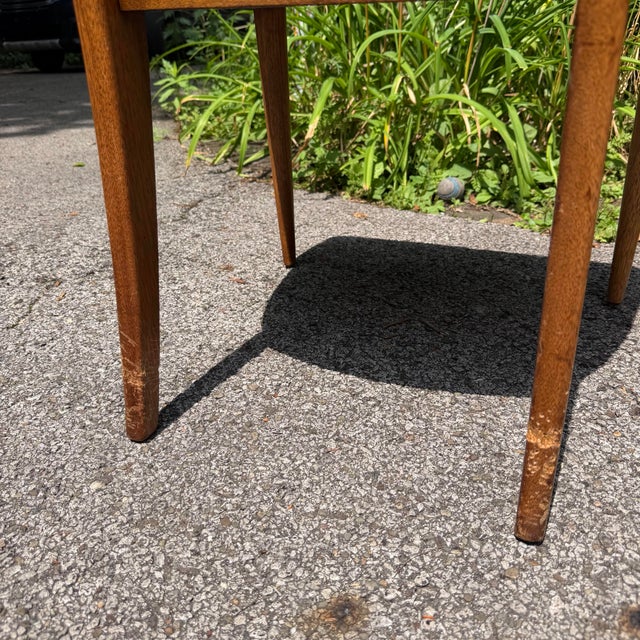 Mid Century Modern Attributed to Broyhill Walnut Dining Set With 6 Chairs For Sale - Image 11 of 12