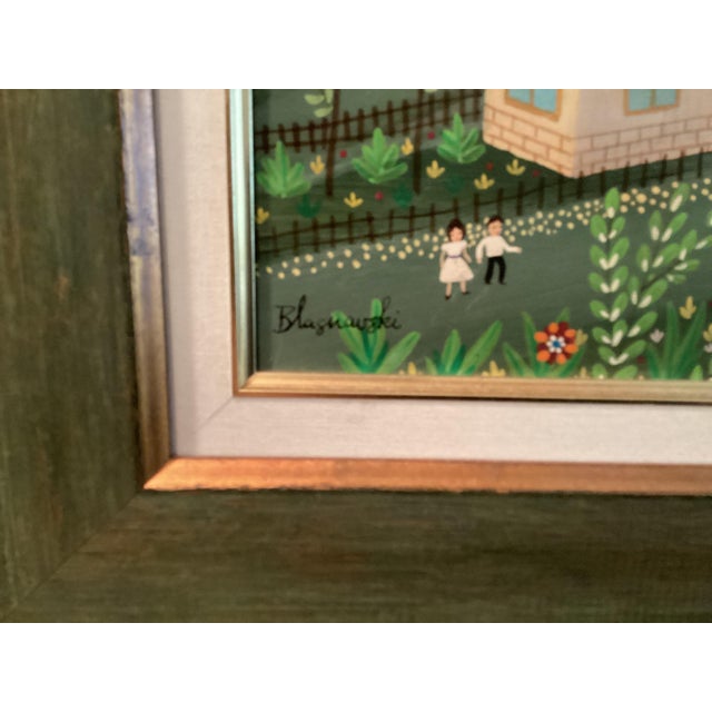 1960s 1960s Primitive Oil on Canvas For Sale - Image 5 of 5