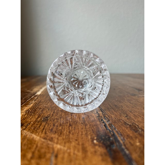 Krystal Zajecar, Made in Yugoslavia Bud vase or toothpick holder Made of Lead Crystal 2.25" diameter on top, 1.5" diameter...