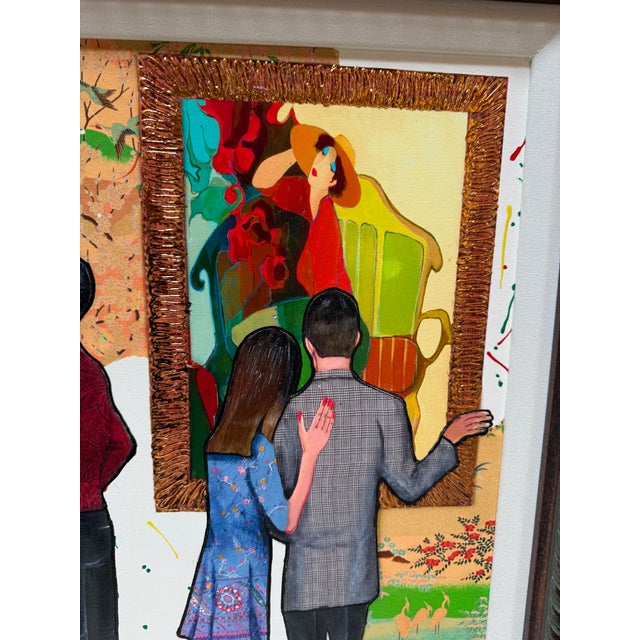 Circa 2015 Marcus Glenn "Stepping Out at the Gallery With Tarkay" Giclee For Sale - Image 10 of 12