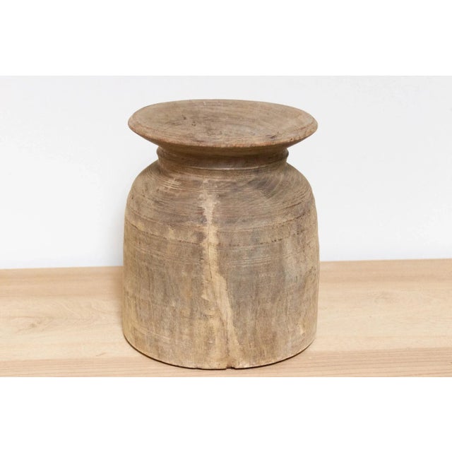 Boho Wooden Pot-Osian For Sale In Los Angeles - Image 6 of 9