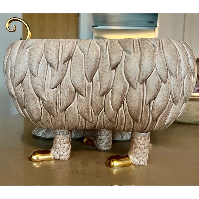 Haas Brothers for L’Objet “Lukas” Monster Tureen - 24k Gold, Sculptural Centerpiece, Discontinued, Brand New in Gift Box For Sale - Image 9 of 10