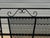 Woodard Furniture Co. Vintage Woodard Style Wrought Iron Mesh Patio Bench For Sale - Image 4 of 12