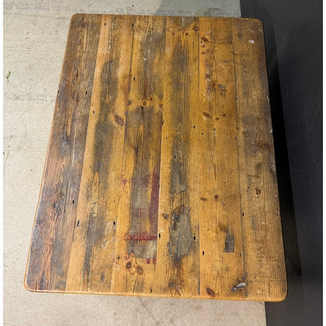 Pine Coffee Table, 1930 For Sale - Image 9 of 10