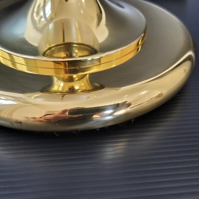 Vintage Amphorus Lamp in Ceramic and Gilt Brass, 1970s For Sale - Image 4 of 13