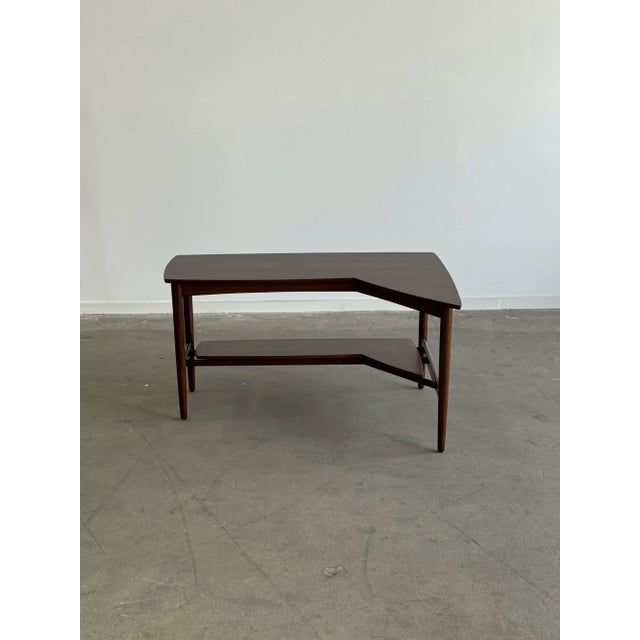 Vintage Danish Modern Corner Bookcase For Sale - Image 4 of 12