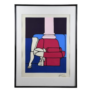 Valerio Adami, Statuette, 1970, Lithograph For Sale
