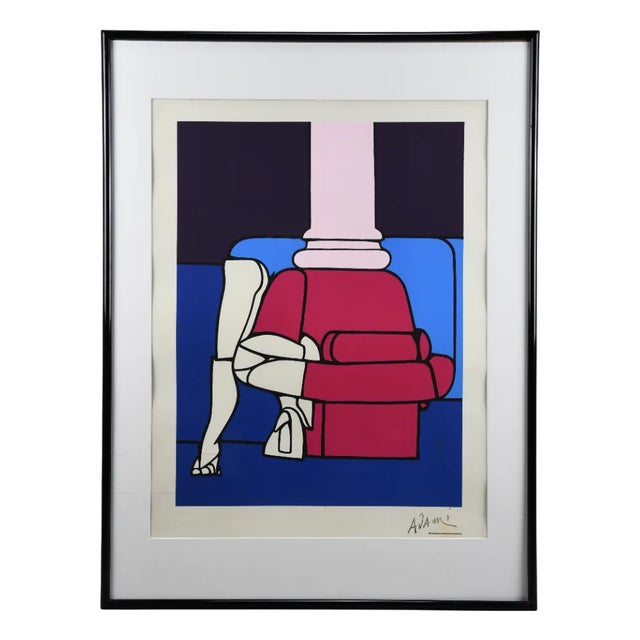Valerio Adami, Statuette, 1970, Lithograph For Sale