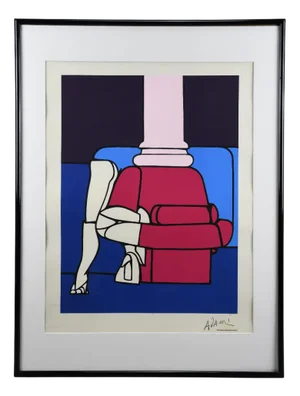 Valerio Adami, Statuette, 1970, Lithograph