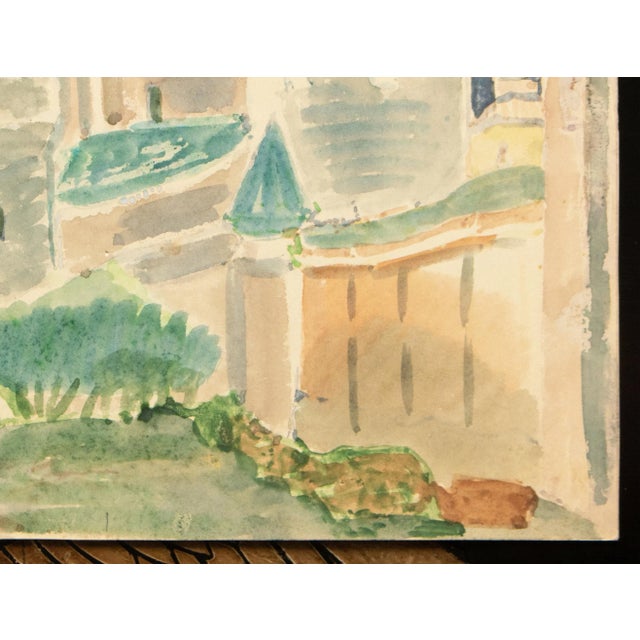 Paper C. 1920-1950s Antique or Vintage Watercolor in the Style of Nicholas Roerich For Sale - Image 7 of 11