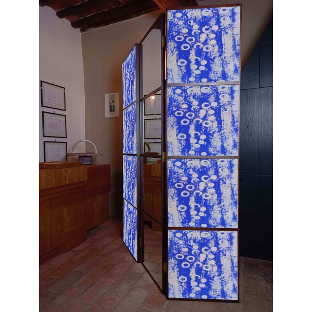 Contemporary Room Divider with Design and Mirror by Pietro Meccani for Meccani Design For Sale - Image 3 of 5