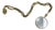 Vintage Accessocraft n.y.c. Gold Tone Lorgnette Magnifier Pendant Necklace For Sale