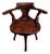 Antique Early 20th Century Swivel Desk Chair in Walnut For Sale