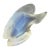 Opalescent Artistic Glass Fish by Marius-Ernest Sabino, French Glass Figurine For Sale