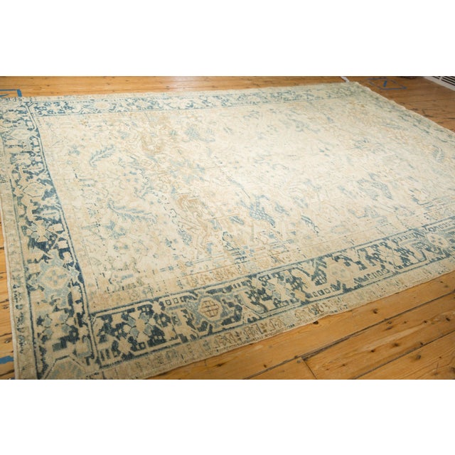 Vintage Distressed Heriz Carpet - 7'4" x 10'6" For Sale In New York - Image 6 of 10
