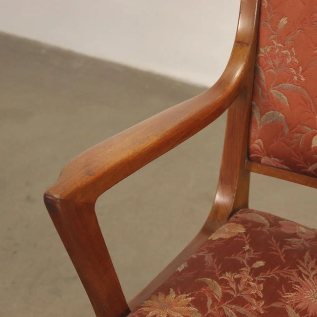 Vintage Armchair in Mahogany, 1950s For Sale - Image 4 of 10