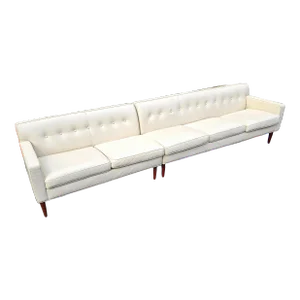 American Leather -- Quincy Collection Mid Century Modern Style 5-Seat Sectional Sofa