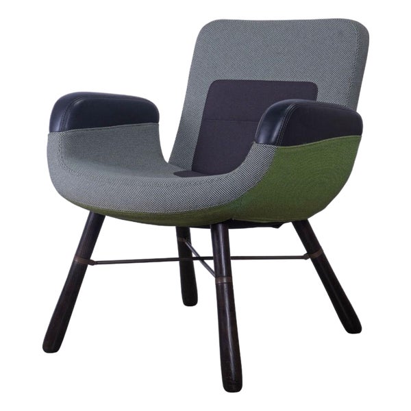 Vitra East River Chair Green Mix 04 by Hella Jongerius | Chairish