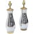 Silver Mid 20th Century Chrome and Brass Vase Shape Table Lamps - a Pair For Sale - Image 8 of 8