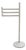 White Standing Towel Rack by Makio Hasuike for Gedy, 1970s For Sale
