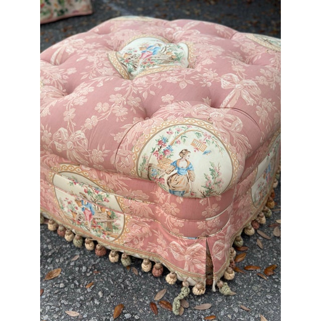 Brunswick and Fils Ottoman For Sale In Charleston - Image 6 of 9