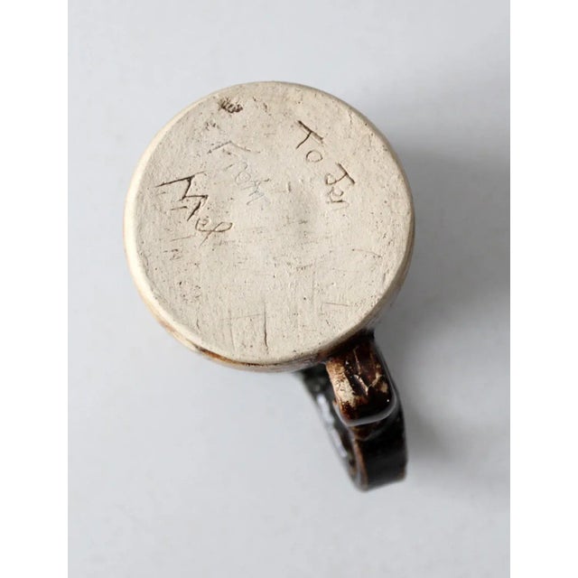 Vintage Studio Pottery Mug For Sale - Image 11 of 11