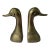Vintage Mid Century Brass Duck Bookends - A Pair For Sale