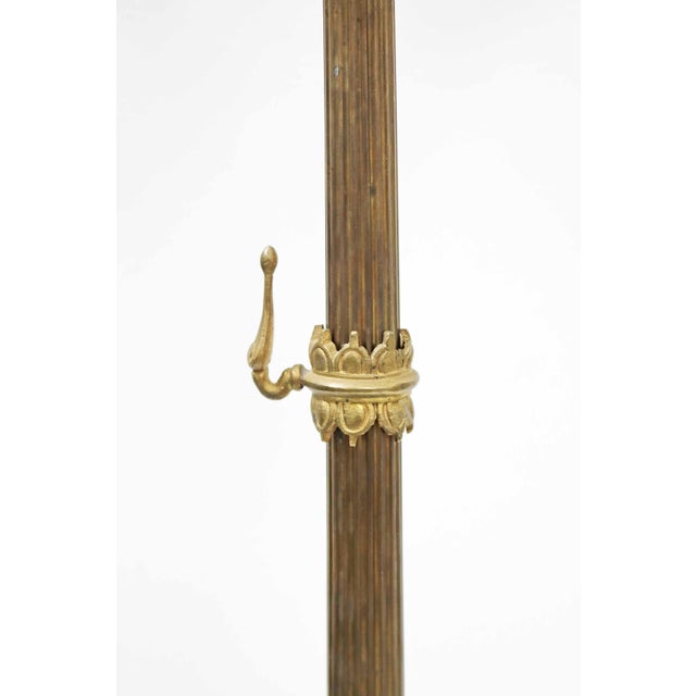 Large floor-standing candelabra, circa 1900 Neoclassical / Empire Revival France, circa 1890-1910 Brass alloy / black...
