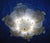 1960s Clear and Amber Graniglia Murano Flush Mount For Sale - Image 6 of 9