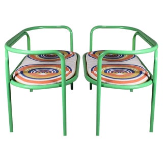 Set of Benches with Cushions by Gae Aulenti for Locus Solus For Sale