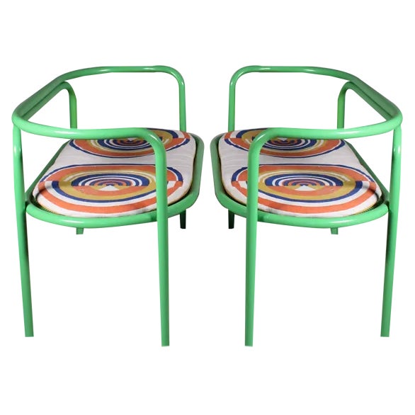 Set of Benches with Cushions by Gae Aulenti for Locus Solus For Sale