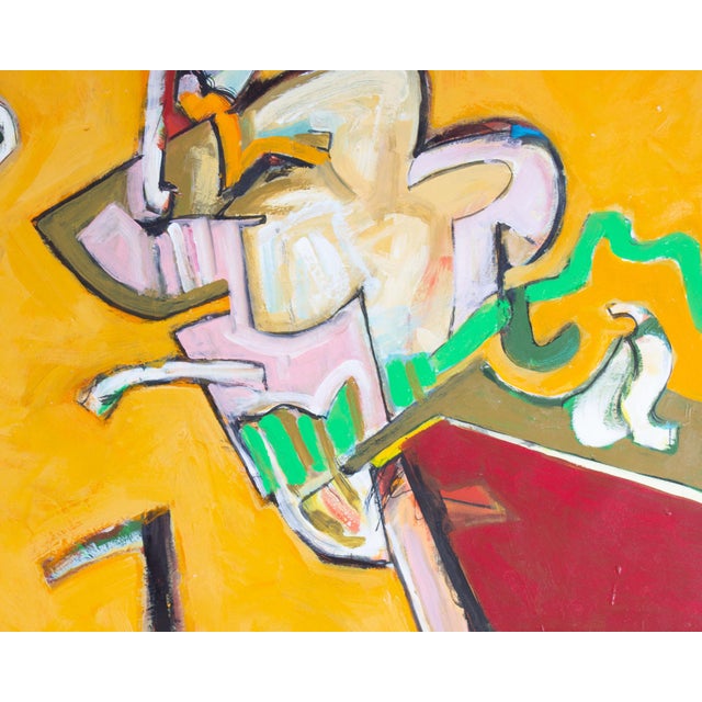 Abstract Acrylic on Paper Painting by James L. Bruch For Sale - Image 4 of 8