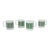 1960s Mod Green Porcelain Mugs - Set of Four For Sale