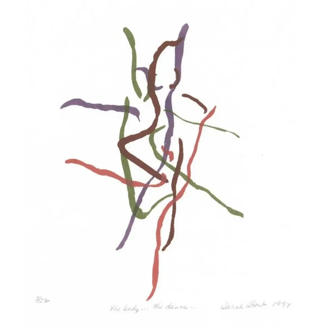 Modern 1997 Sarah Stout Body the Dance Serigraph For Sale - Image 3 of 3