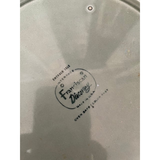 Franciscan China Franciscan Discovery Emerald Isle Dinner Plates, Set of Six For Sale - Image 4 of 5