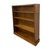 Brown Vintage Mid Century Modern Stained Wood Adjustable Book Shelf. For Sale - Image 8 of 9