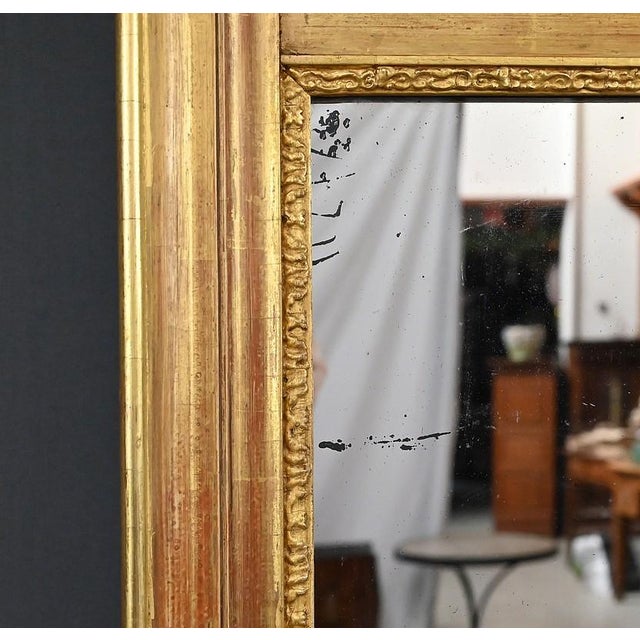 Louis XVI Style Giltwood Trumeau Mirror, 1900s For Sale - Image 18 of 18