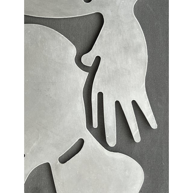Gray Stephen Littlefield, Orlando Sculpture Plaque, 1980s, Aluminum For Sale - Image 8 of 10