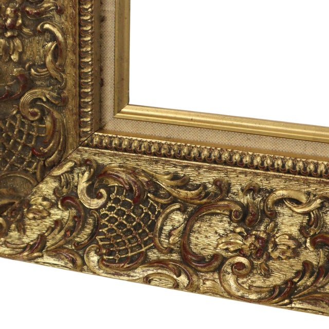 Vintage Frame with Rococo Style Floral Motifs For Sale - Image 15 of 17