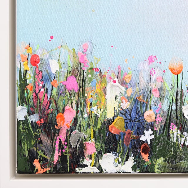 Clear Skies Ahead - Modern Abstract Textured Nature-Inspired Mixed Media Original Artwork by Lee Herring For Sale - Image 4 of 9