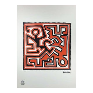 Keith Haring, Figurative Composition, Limited Edition Lithograph, 1990s For Sale