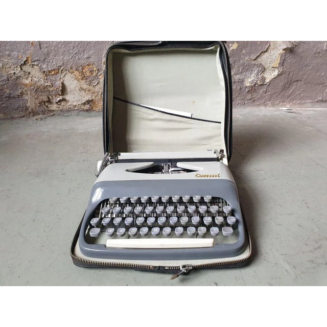 Beige Vintage Typewriter from Consul, 1950s For Sale - Image 8 of 8
