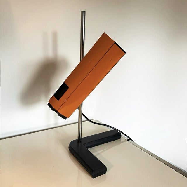 Orange Manade Lamp by Jean René Talopp for Samp, 1970s For Sale - Image 13 of 15