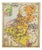 Vintage French Hatier 59 Belgium/Holeland/Luxembourgg Wall Map, 1960s For Sale
