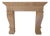 20th Century French Carved Limestone Fireplace with Scrolled Jambs For Sale