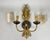 Mid-Century Modern Vintage Carved Wall Sconce in Gilded Metal and Wood, 1950s For Sale - Image 3 of 8