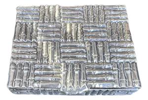 1960’s Silverplate Bamboo Trinket Box