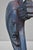 Vintage Religious Jesus Sculpted Resin Blue Mid Century Wall Crucifix Cross For Sale - Image 10 of 14