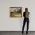 Italian painting from the first half of the 20th century. Oil on board painting depicting a mountain view, Croda Rossa...